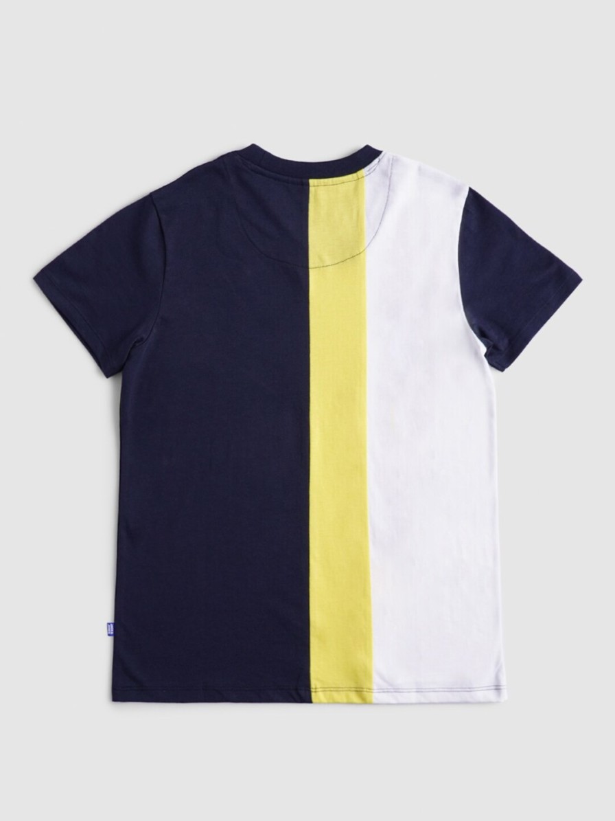 Kids Jack & Jones T-Shirts | Buy Jack & Jones Boys Blue & White Colourblocked T Shirt - Apparel For Boys