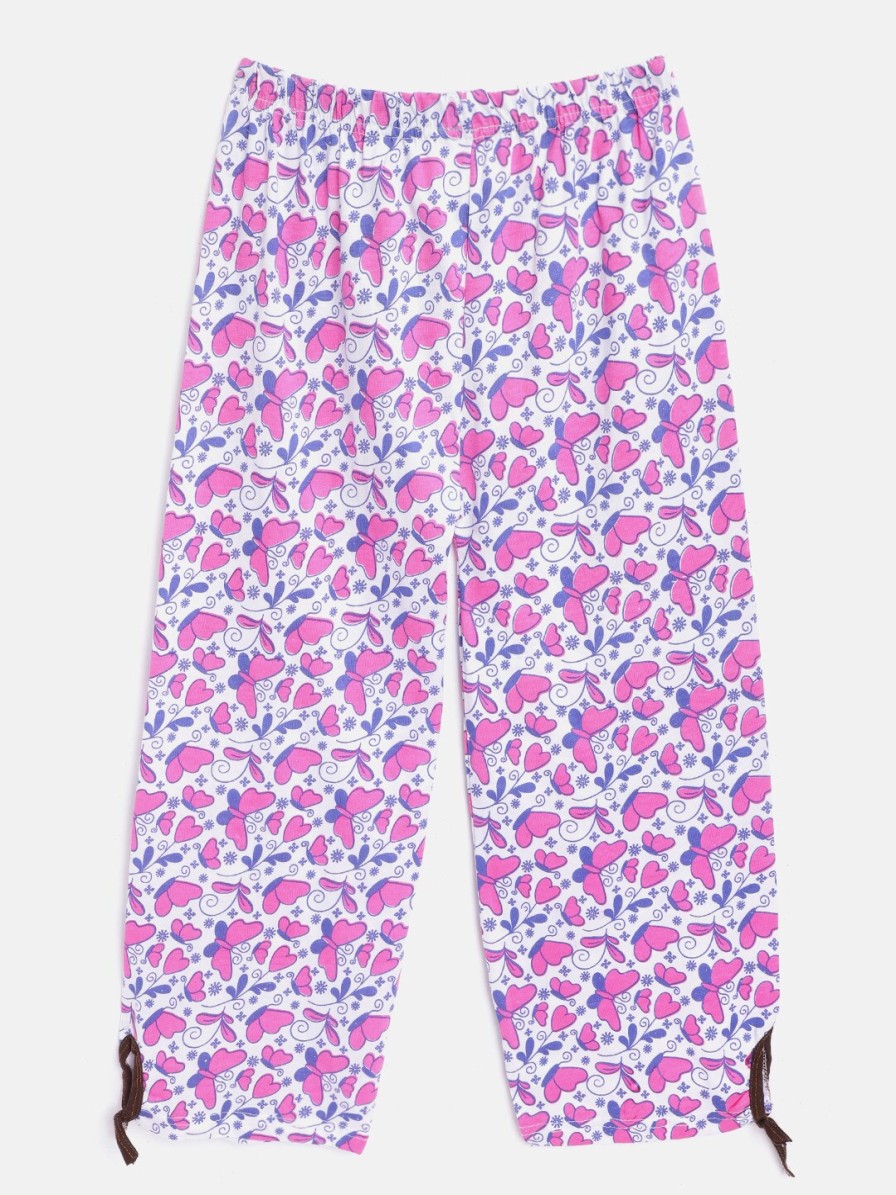 Kids MANZON Nightwear & Loungewear | Buy Manzon Girls Pack Of 5 Cotton Printed Lounge Capris - Apparel For Girls