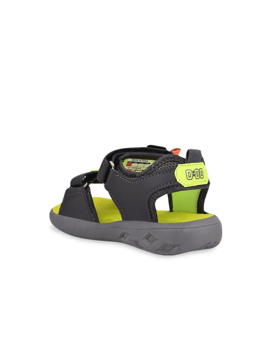 Kids Campus Sandals | Buy Campus Kids Grey & Green Self Design Sports Sandals - Footwear For Unisex Kids