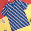 Kids Pantaloons Junior Pantaloons | Buy Pantaloons Junior Boys Striped Round Neck Cotton T Shirt - Apparel For Boys