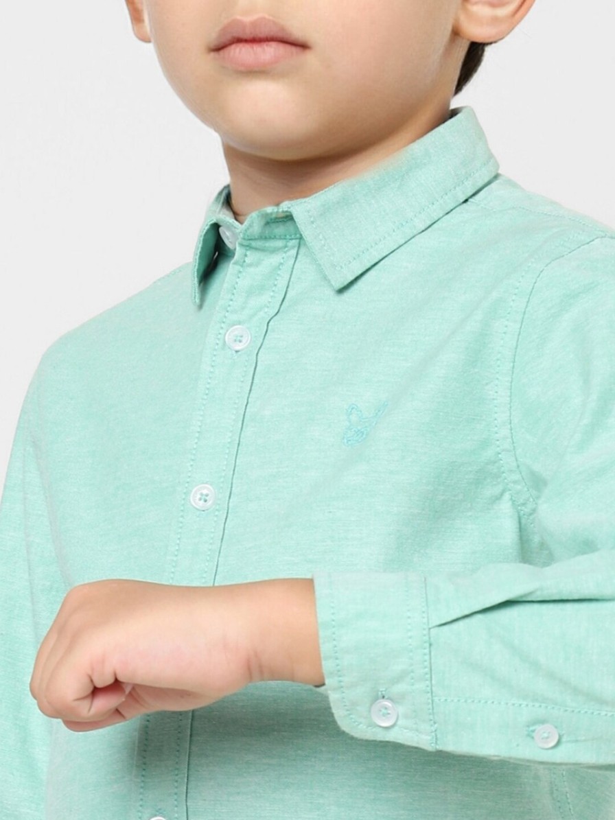 Kids Jack & Jones Shirts | Buy Jack & Jones Boys Green Casual Shirt - Apparel For Boys