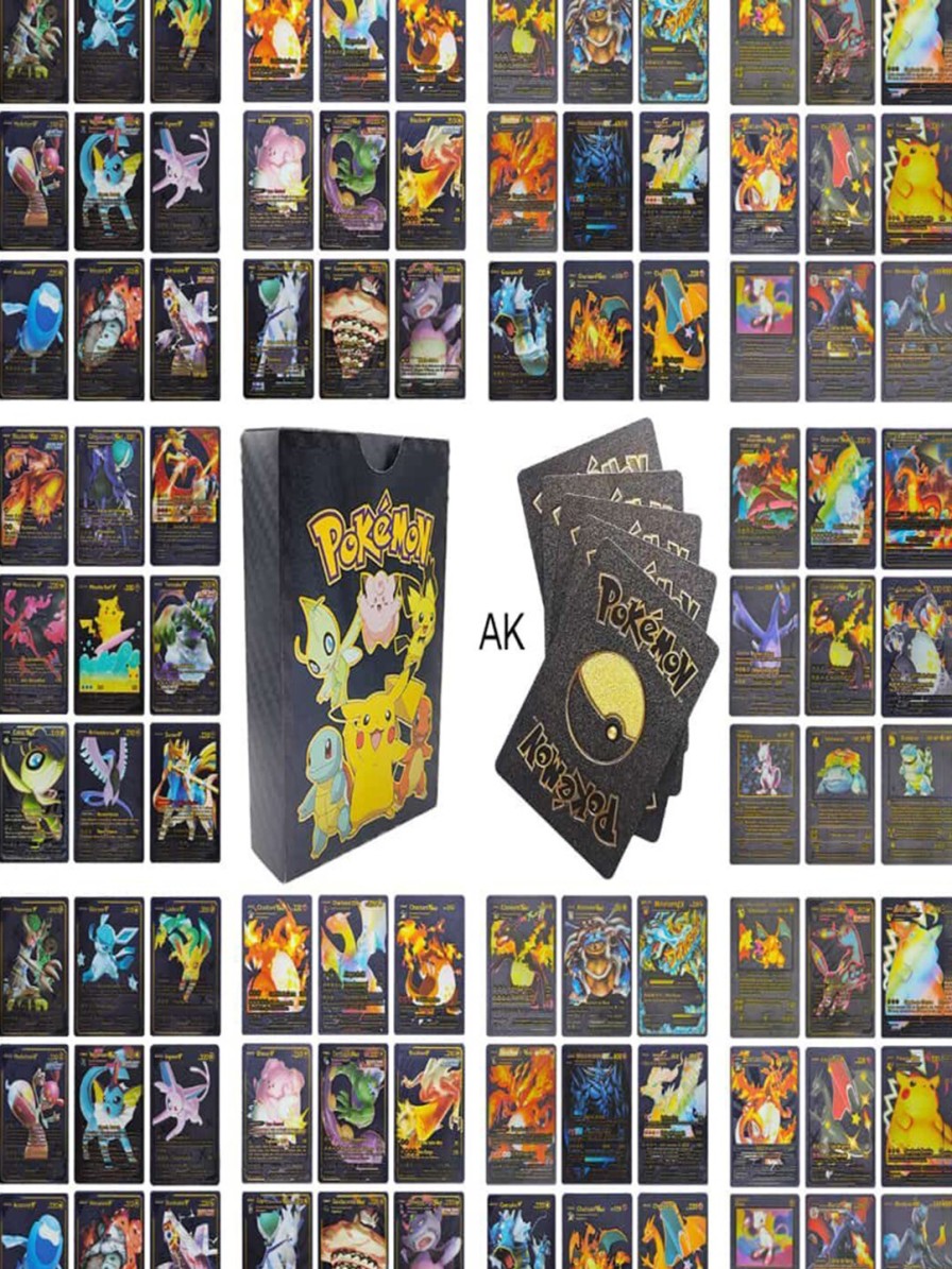 Kids ADKD Activity Toys | Buy Adkd Kids 55 Pieces Foiled Pokemon Cards - Toys And Games For Unisex Kids