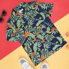 Kids Pantaloons Junior Shirts | Buy Pantaloons Junior Boys Floral Printed Spread Collar Short Sleeves Casual Shirt - Apparel For Boys