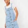 Kids max Max Kids | Buy Max Girls Shoulder Straps Pure Cotton Denim Pinafore Dress - Apparel For Girls