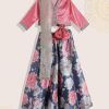 Women Biba Lehenga Cholis | Buy Biba Girls Floral Printed Ready To Wear Lehenga & Blouse - Apparel For Girls