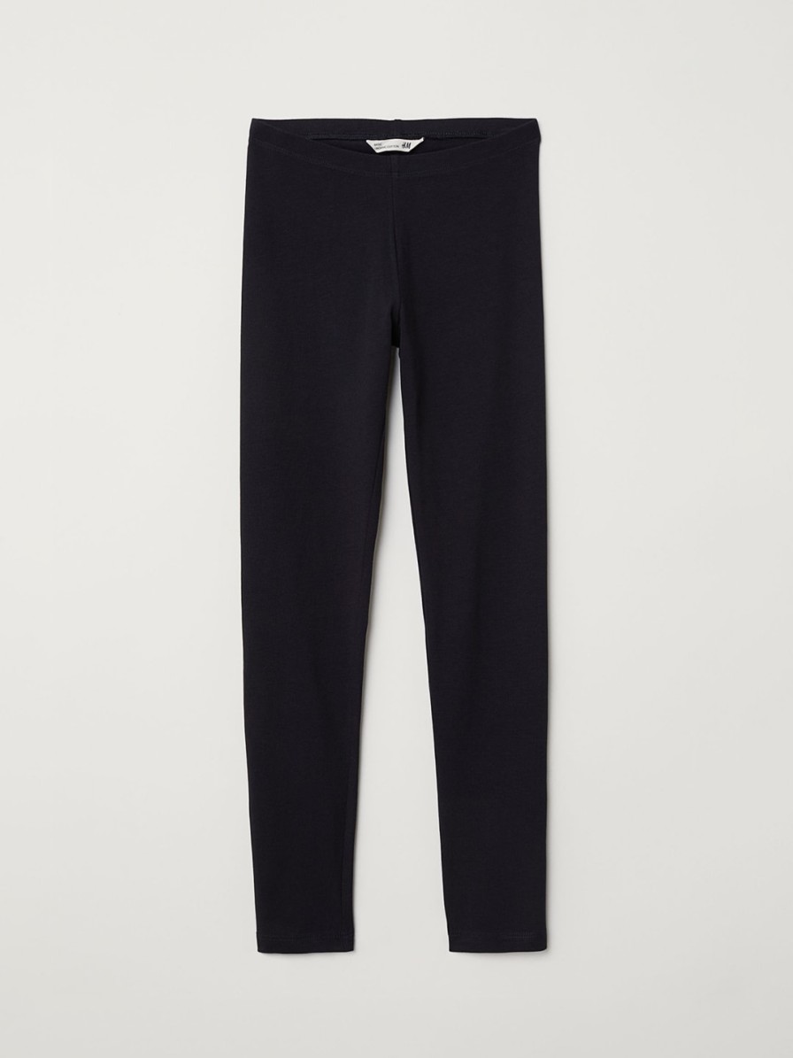 Kids H&M Tights & Leggings | Buy H&M Girls Black Jersey Sustainable Leggings - Apparel For Girls