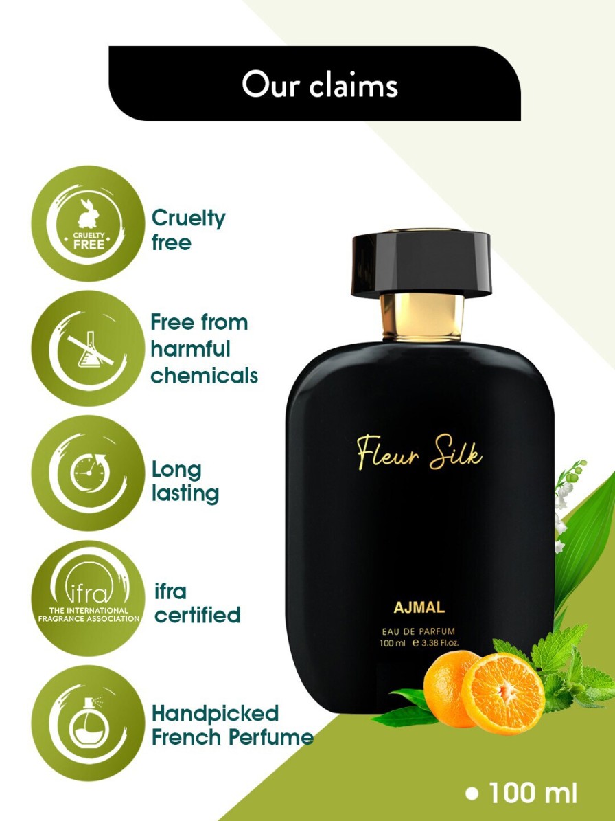 Women Ajmal Fragrances | Buy Ajmal Women Fleur Silk Long Lasting Eau De Parfum 100Ml - Personal Care For Women