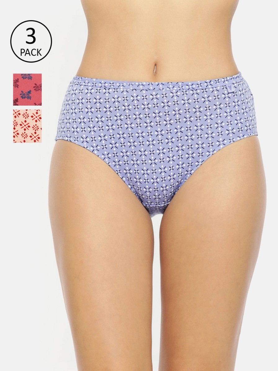 Women Van Heusen Briefs | Buy Van Heusen Women Pack Of 3 Assorted Printed Antibacterial Briefs 11102 - Apparel For Women