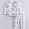 Kids DENIKID Nightwear & Loungewear | Buy Denikid Kids Graphic Printed Pure Cotton Shirt With Pyjamas - Apparel For Unisex Kids