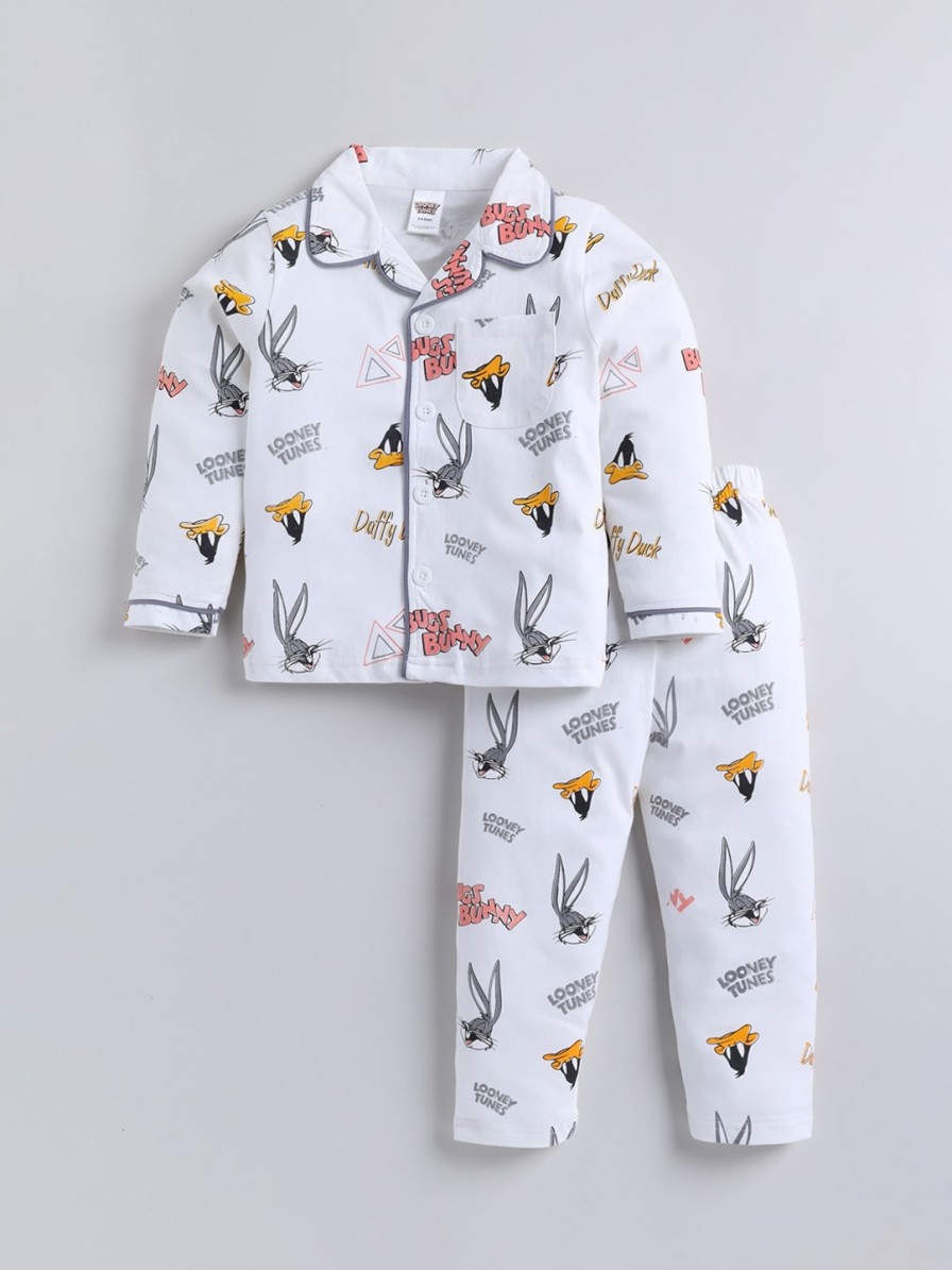 Kids DENIKID Nightwear & Loungewear | Buy Denikid Kids Graphic Printed Pure Cotton Shirt With Pyjamas - Apparel For Unisex Kids