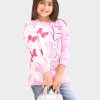 Kids BONKIDS Jacket, Sweater & Sweatshirts | Buy Bonkids Girls Graphic Printed Cotton Pullover Sweatshirt - Apparel For Girls