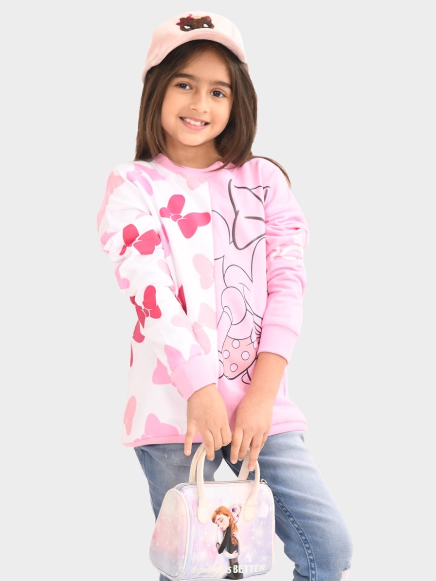 Kids BONKIDS Jacket, Sweater & Sweatshirts | Buy Bonkids Girls Graphic Printed Cotton Pullover Sweatshirt - Apparel For Girls