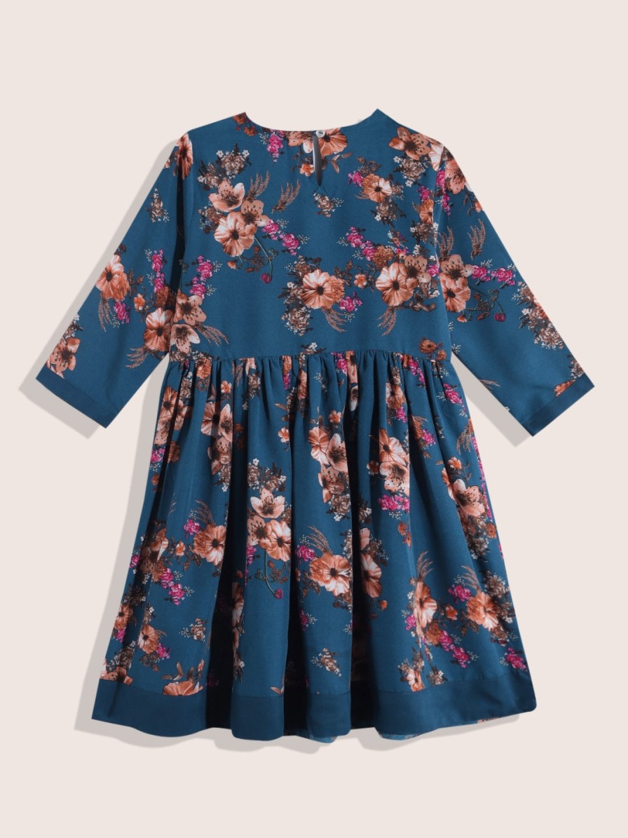 Kids Sangria Kurta Sets | Buy Sangria Girls Floral Printed Kurta With Trousers - Apparel For Girls