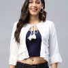 Women DEEBACO Shrugs | Buy Deebaco Women White Tie Up Crop Shrug - Apparel For Women