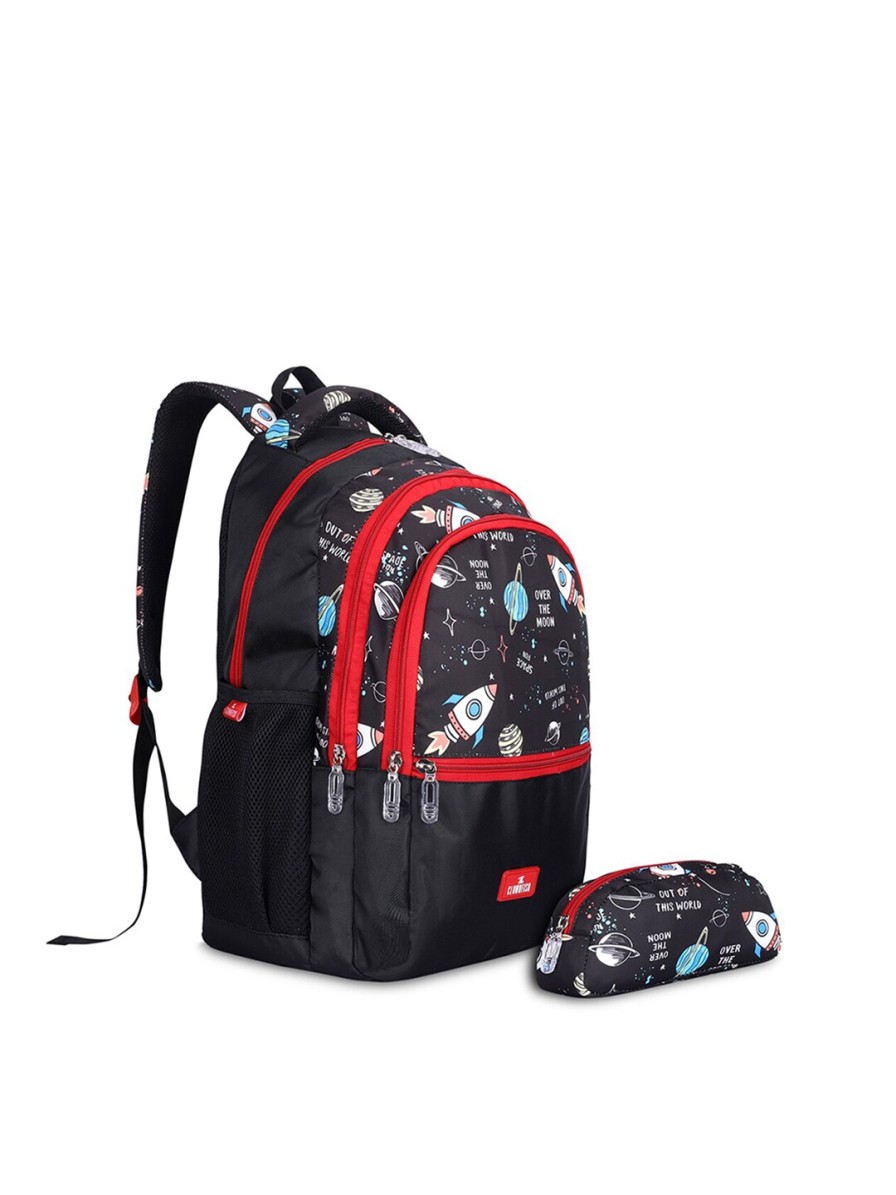 Kids THE CLOWNFISH Bags & Backpacks | Buy The Clownfish Kids Printed Medium Backpack With Zip Pouch - Accessories For Unisex Kids