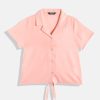 Kids HERE&NOW Tops | Buy Here&Now Girls Shirt Style Waist Tie Ups Top - Apparel For Girls