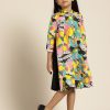 Kids Sangria Dresses | Buy Sangria Girls Multicoloured Abstract Print Dress - Apparel For Girls