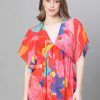 Women Oxolloxo Swimwear | Buy Oxolloxo Abstract Printed Georgette Kaftan Swimwear Cover Up Top - Apparel For Women