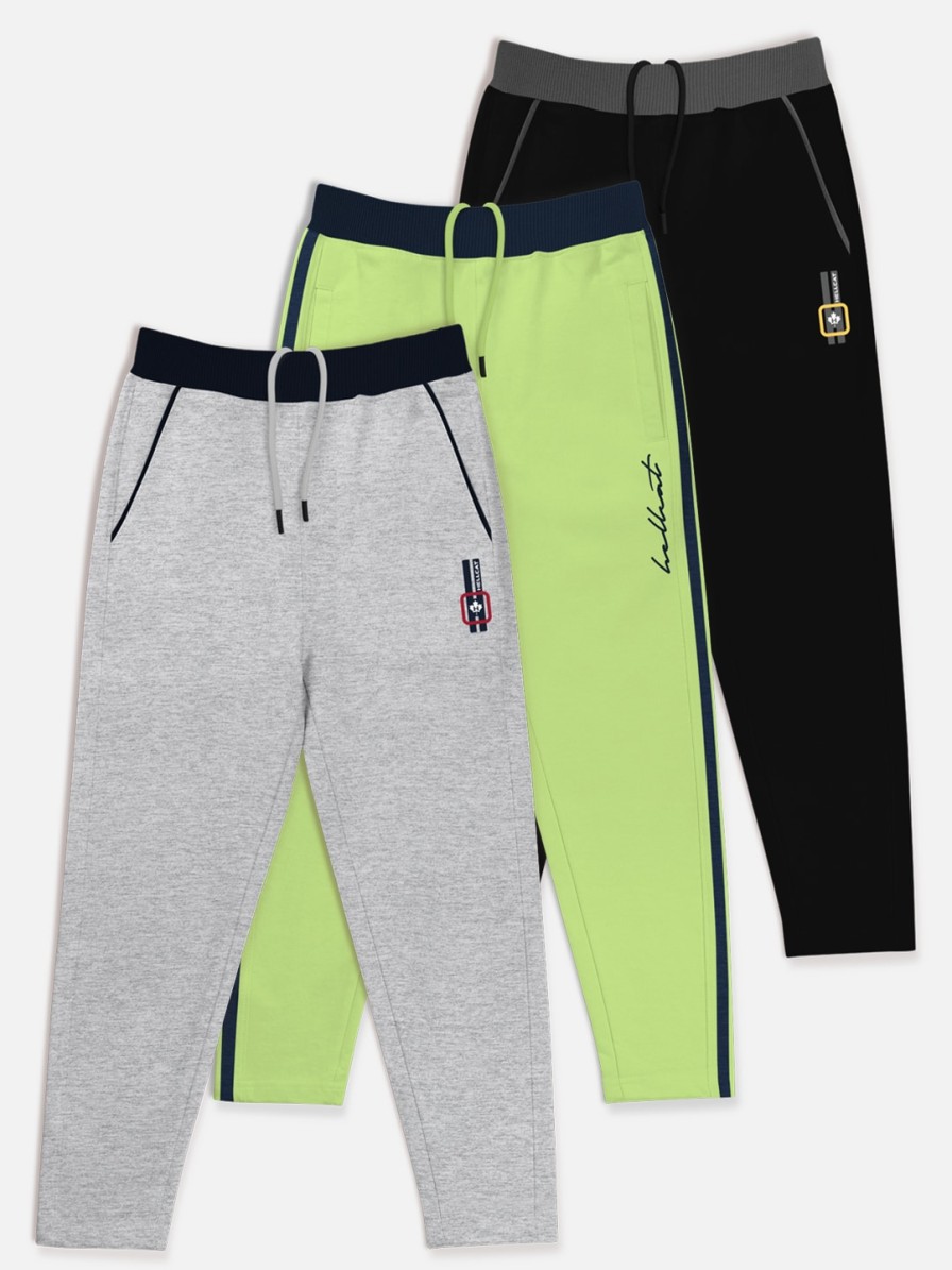 Kids HELLCAT Track Pants & Pyjamas | Buy Hellcat Boys Pack Of 3 Solid Track Pants - Apparel For Boys