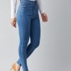 Women DOLCE CRUDO Jeans | Buy Dolce Crudo Women Blue Skinny Fit Stretchable High Rise Jeans - Apparel For Women