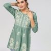 Women Winza Designer Kurtis, Tunics & Tops | Buy Winza Designer Floral Embroidered Top - Apparel For Women