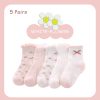 Kids SYGA Socks | Buy Syga Kids Pack Of 5 Patterned Pure Cotton Ankle Length Socks - Accessories For Unisex Kids