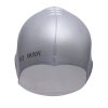 Men CUKOO Swimwear | Buy Cukoo Silver Coloured Solid Silicon Swim Cap - Sporting Goods For Unisex