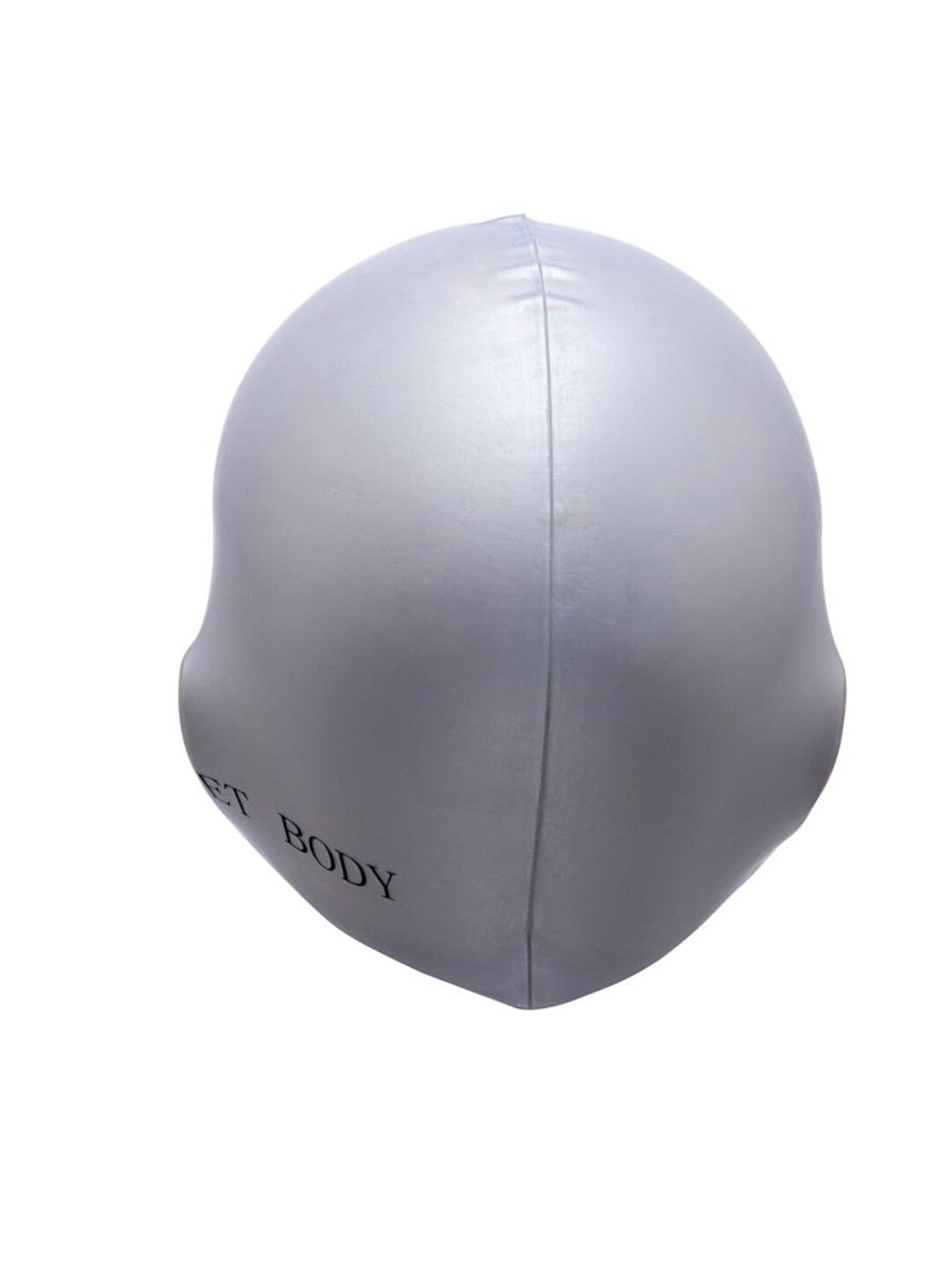 Men CUKOO Swimwear | Buy Cukoo Silver Coloured Solid Silicon Swim Cap - Sporting Goods For Unisex