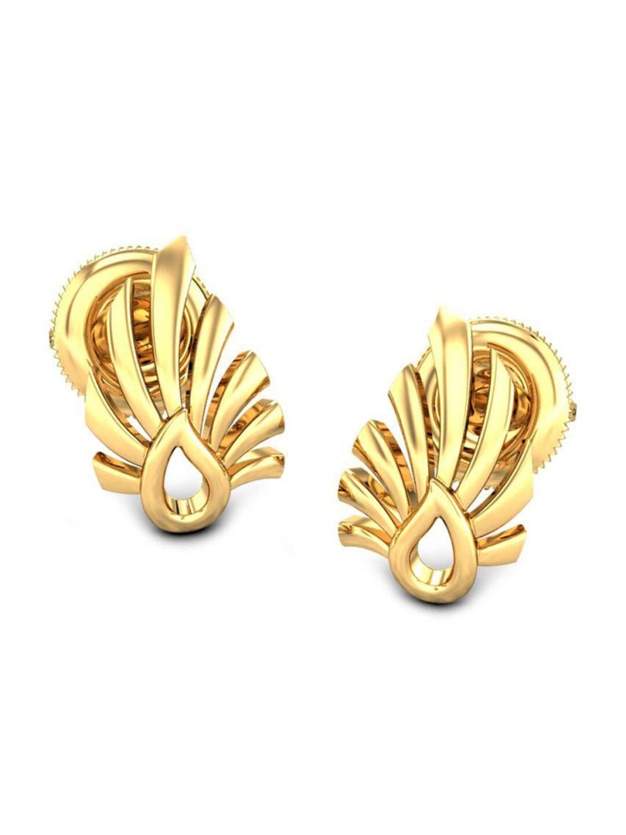 Women CANDERE A KALYAN JEWELLERS COMPANY Fine Jewellery | Buy Candere A Kalyan Jewellers Company 14Kt Gold Stud Earrings 1.33Gm - Accessories For Women