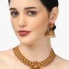 Women Adwitiya Collection Fashion Jewellery | Buy Adwitiya Collection Gold Plated Temple Jewellery Set - Accessories For Women