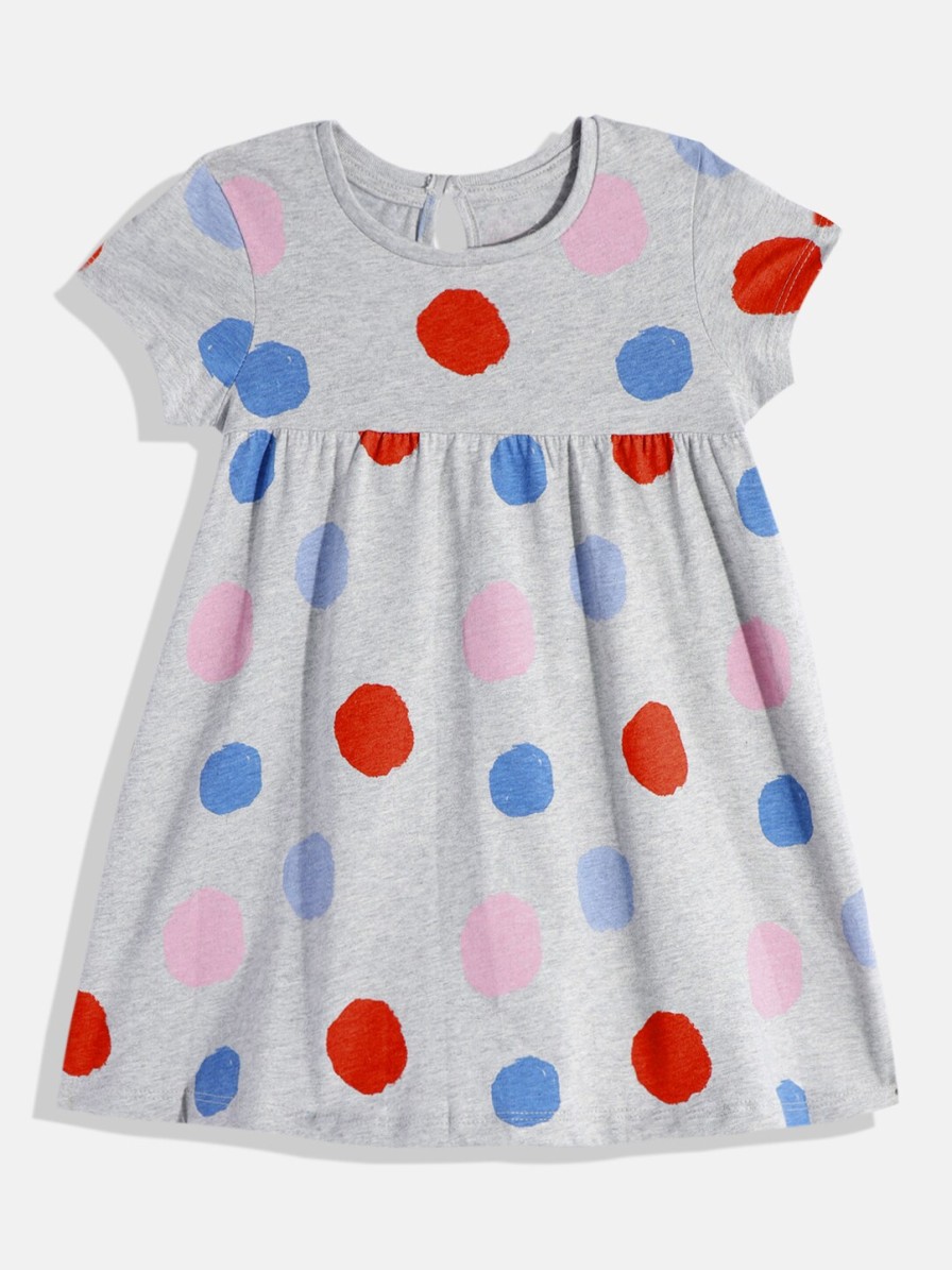 Kids mothercare Mothercare | Buy Mothercare Girls Abstract Printed Pure Cotton Fit & Flare Dress - Apparel For Girls