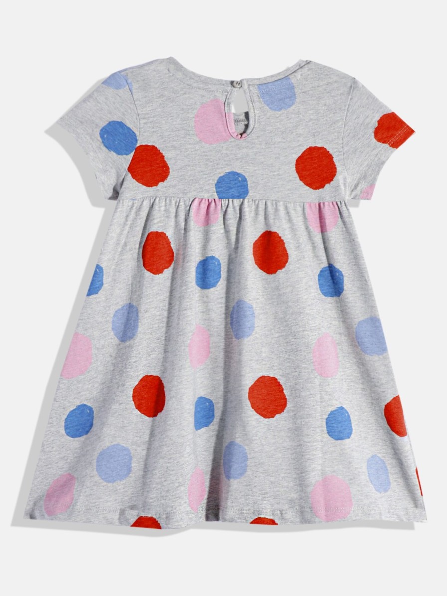 Kids mothercare Mothercare | Buy Mothercare Girls Abstract Printed Pure Cotton Fit & Flare Dress - Apparel For Girls