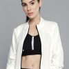 Women HRX by Hrithik Roshan Jackets | Buy Hrx By Hrithik Roshan Women White Rapid Dry Technology Bomber Jacket - Apparel For Women