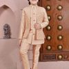 Kids ahhaaaa Ethnic Wear | Buy Ahhaaaa Boys Mandarin Collar Regular Kurta With Pyjamas & Nehru Jacket - Apparel For Boys