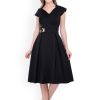 Women Athena Dresses | Buy Athena Women Black Fit & Flare Dress - Apparel For Women