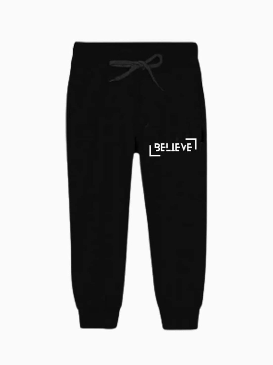 Kids BAESD Track Pants & Pyjamas | Buy Baesd Boys Pack Of 3 Typography Printed Mid Rise Cotton Joggers - Apparel For Boys