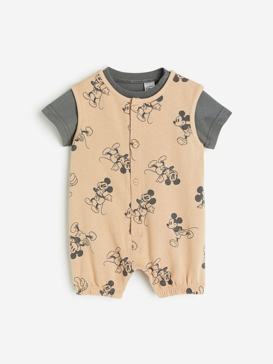 Kids H&M Rompers & Sleepsuits | Buy H&M Boys 2 Piece Printed Pure Cotton Set - Apparel For Boys