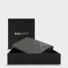 Men Police Wallets | Buy Police Men Black Solid Leather Three Fold Wallet - Accessories For Men