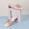 Women Metro Heels | Buy Metro Open Toe Printed Block Heels - Footwear For Women