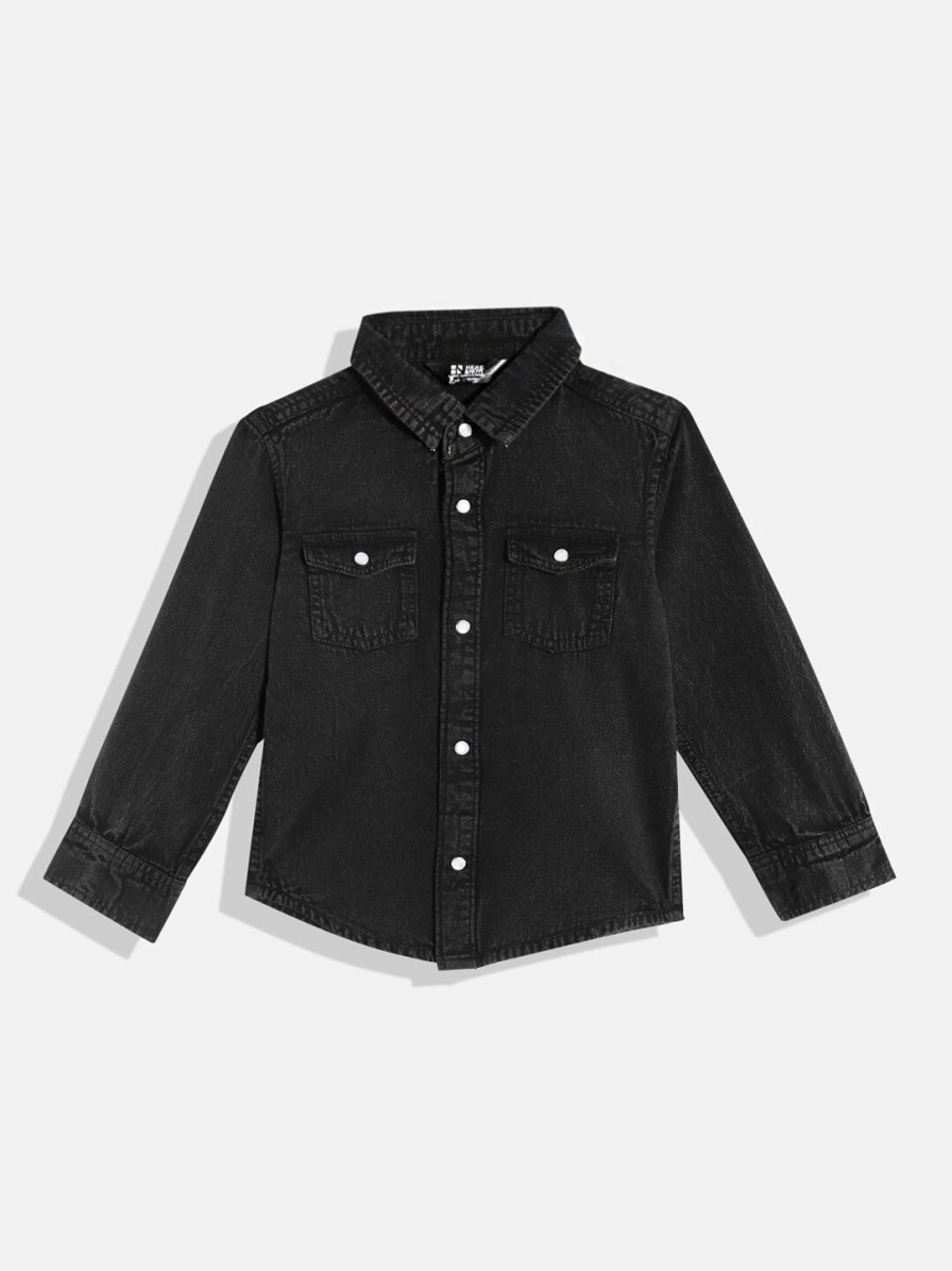 Kids HERE&NOW Shirts | Buy Here&Now Boys Denim Casual Shirt - Apparel For Boys