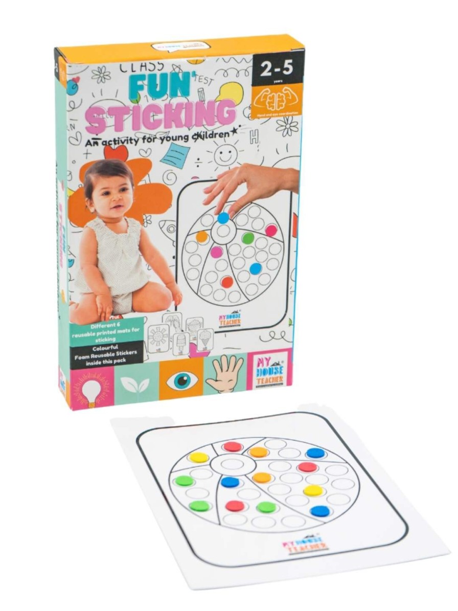 Kids My House Teacher Learning & Development | Buy My House Teacher Kids Fun Sticking Foam Activity Busy Bag - Toys And Games For Unisex Kids