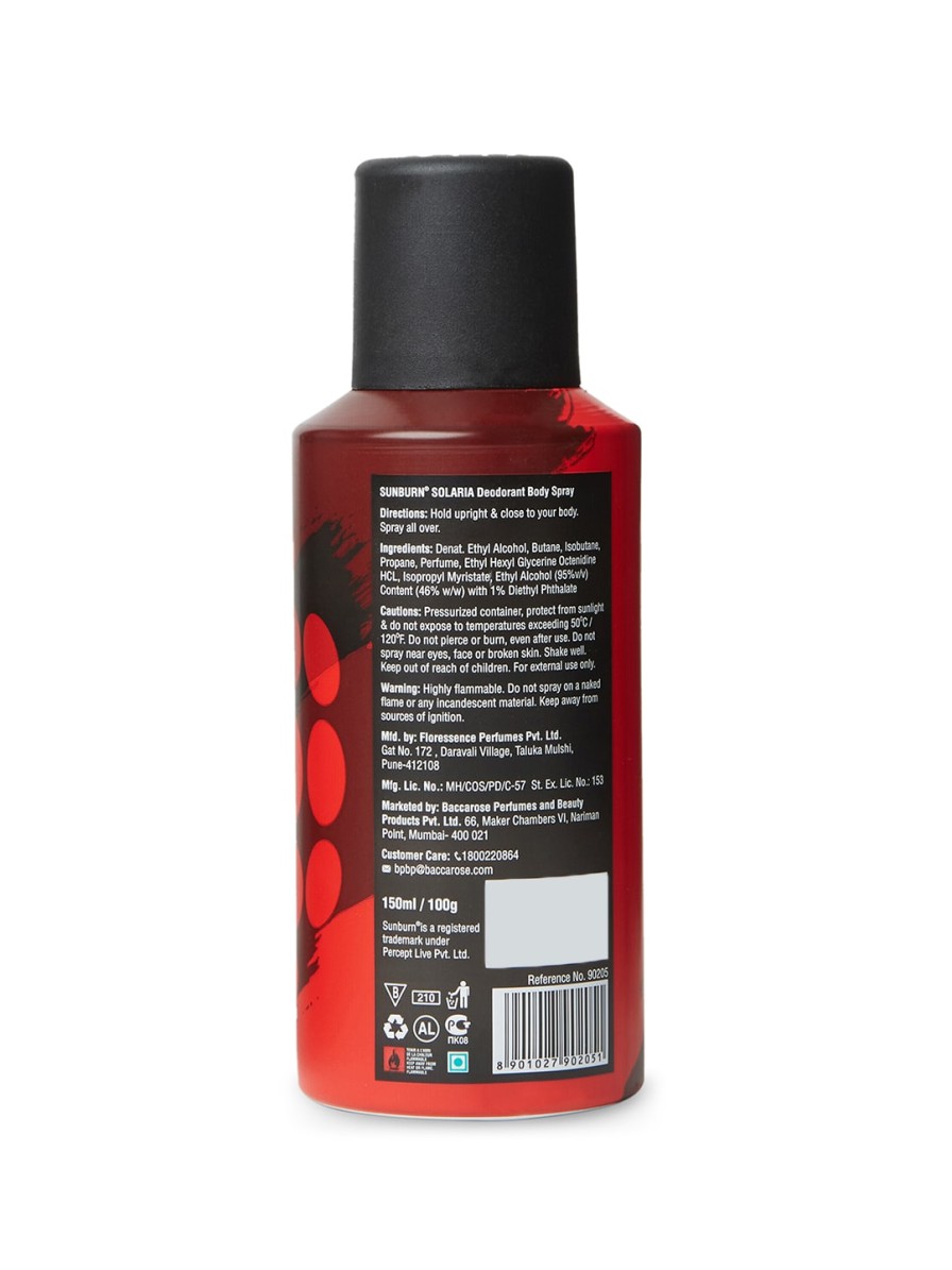 Men Sunburn Deodorants | Buy Sunburn Men Solaria Deodorant 100G - Personal Care For Men