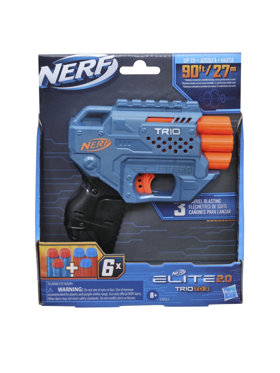 Kids NERF Activity Toys | Buy Nerf Elite 2.0 Trio Td 3 Blaster Set For 8+ Years - Toys And Games For Unisex Kids