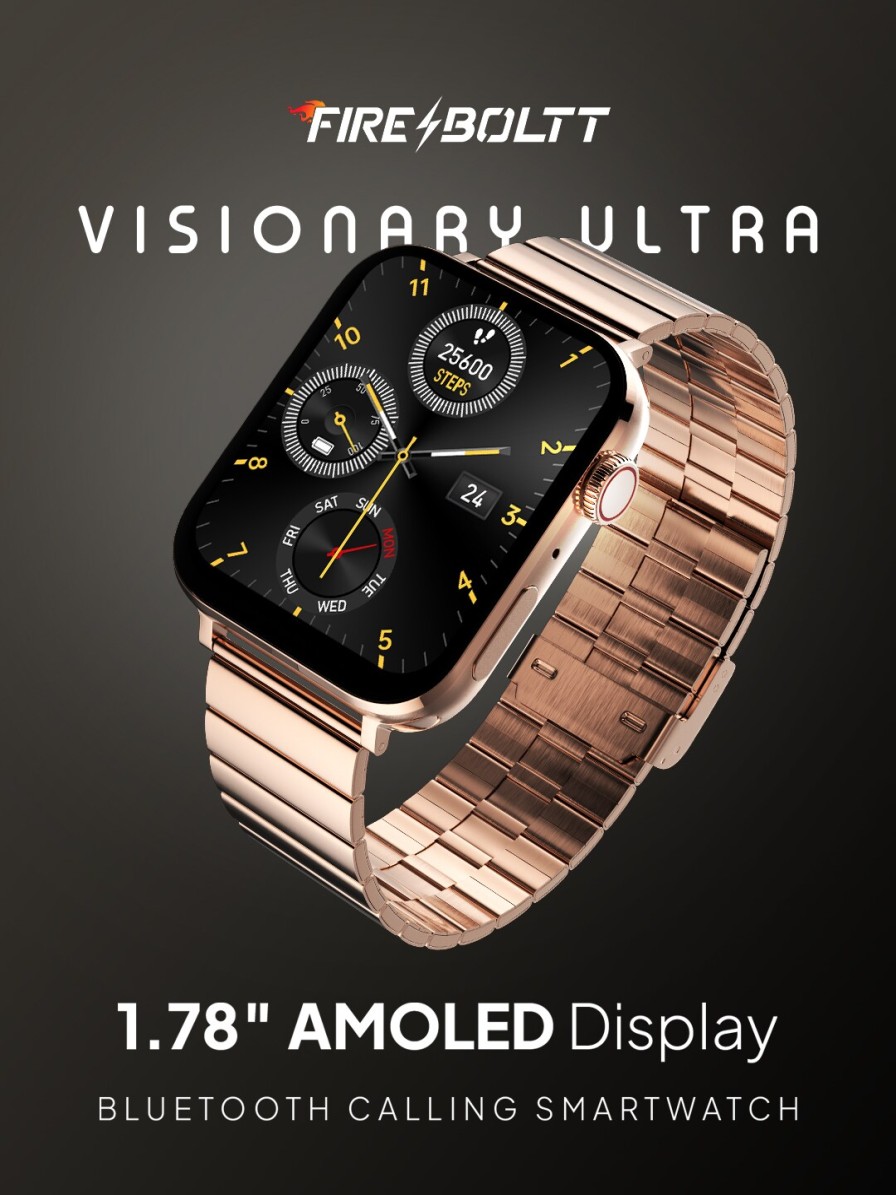 Men Fire-Boltt Sports Accessories | Buy Fire Boltt Visionary Ultra Luxury Design With 1.78 Amoled Display Smartwatch - Accessories For Unisex