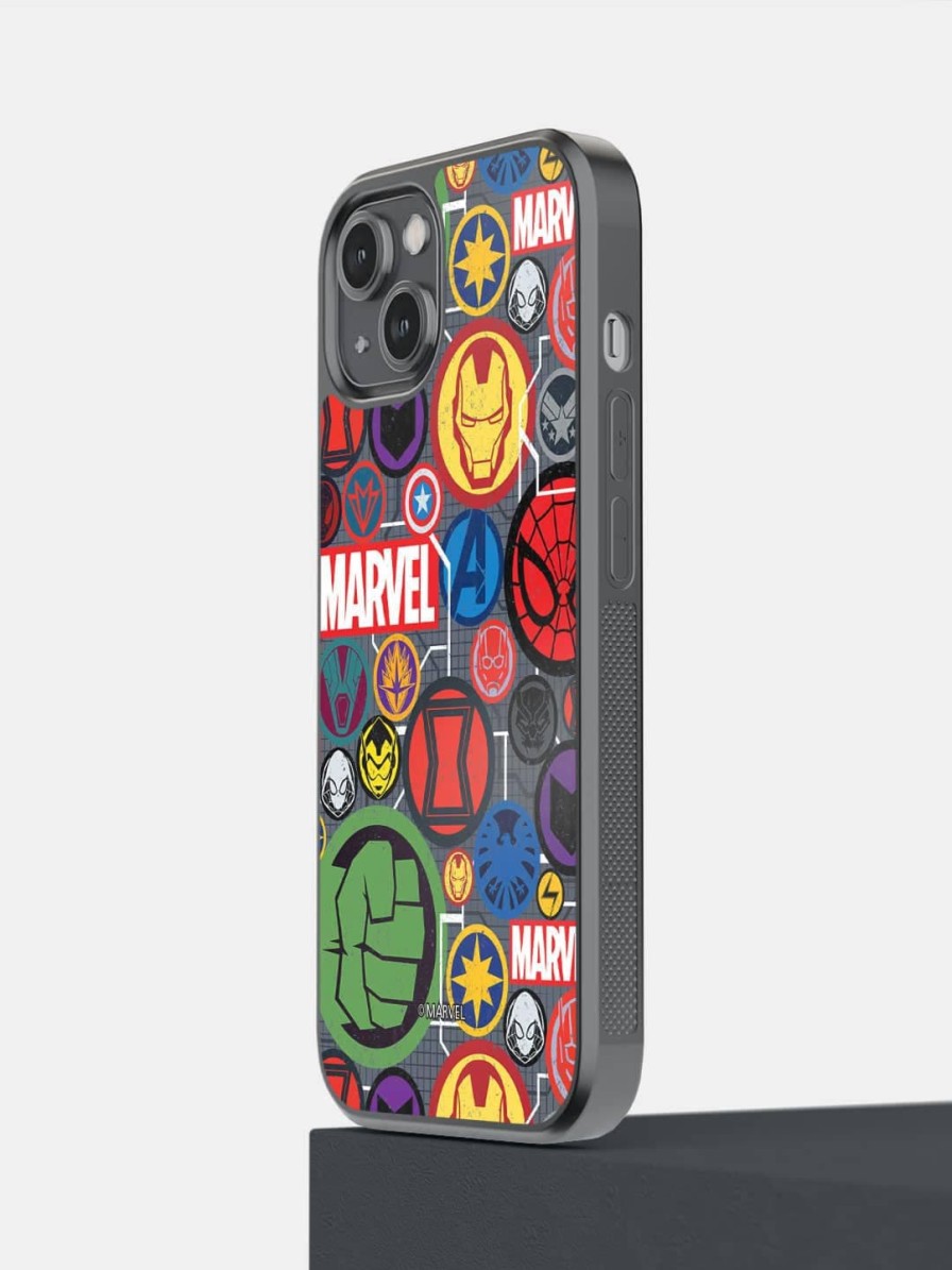 Men macmerise Phone Cases | Buy Macmerise Marvel Iconic Mashup Pattern Iphone 14 Bumper Case Cover - Accessories For Unisex