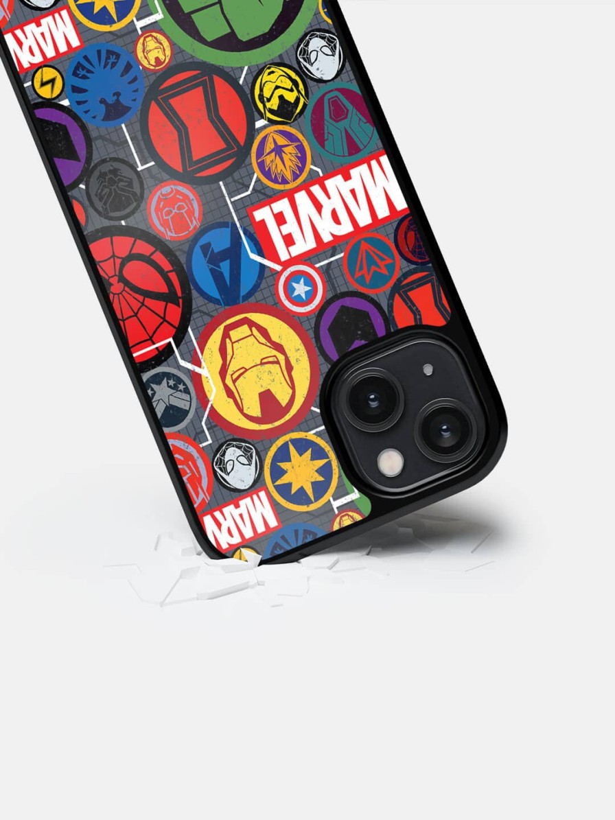 Men macmerise Phone Cases | Buy Macmerise Marvel Iconic Mashup Pattern Iphone 14 Bumper Case Cover - Accessories For Unisex