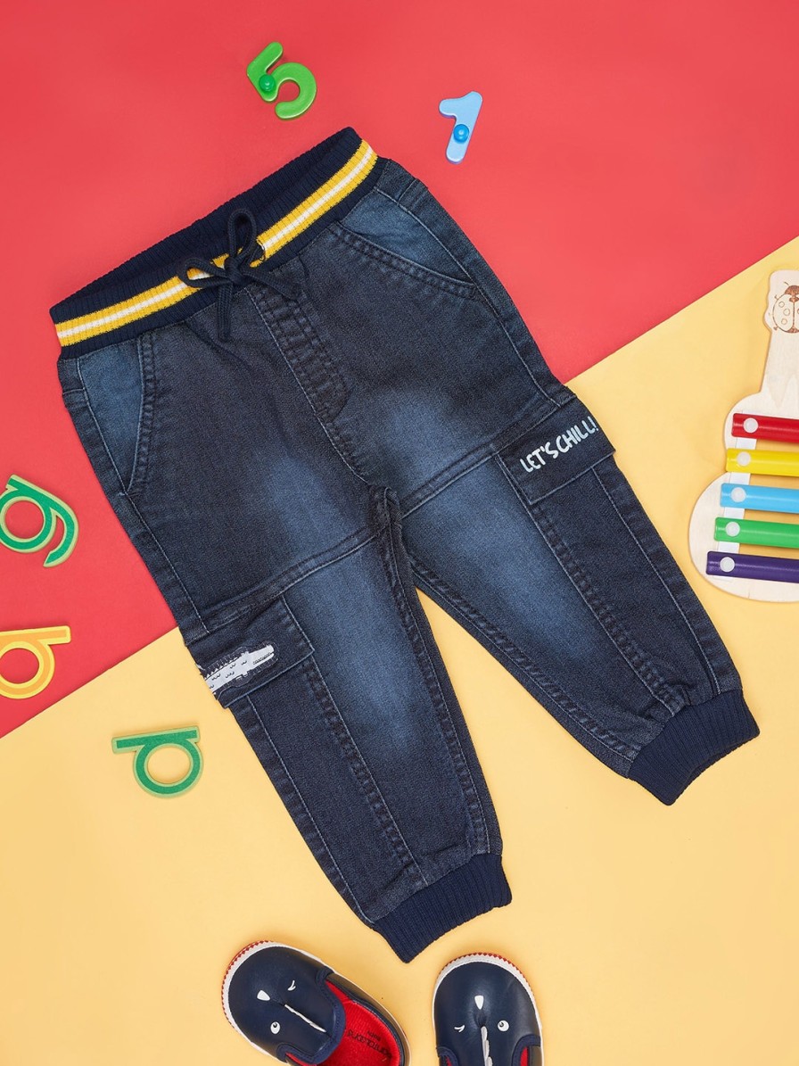 Kids Pantaloons Baby Pantaloons | Buy Pantaloons Baby Infants Boys Clean Look Light Cropped Fade Jeans - Apparel For Boys