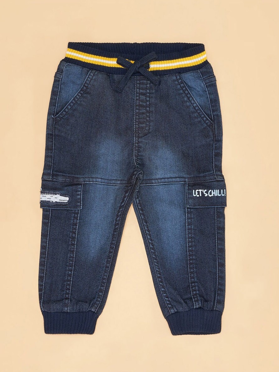 Kids Pantaloons Baby Pantaloons | Buy Pantaloons Baby Infants Boys Clean Look Light Cropped Fade Jeans - Apparel For Boys