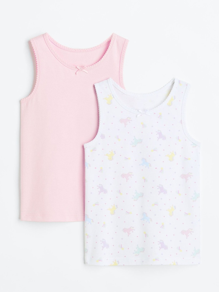 Kids H&M Tops | Buy H&M Girls 2 Pack Vest Tops - Apparel For Girls