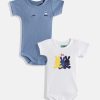 Kids United Colors of Benetton Bodysuits | Buy United Colors Of Benetton Boys Set Of 2 Pure Cotton Bodysuit - Apparel For Boys